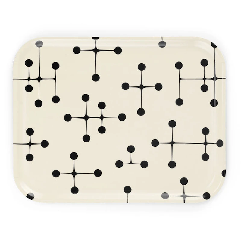 Classic Tray Large, Dot Pattern / Light / White