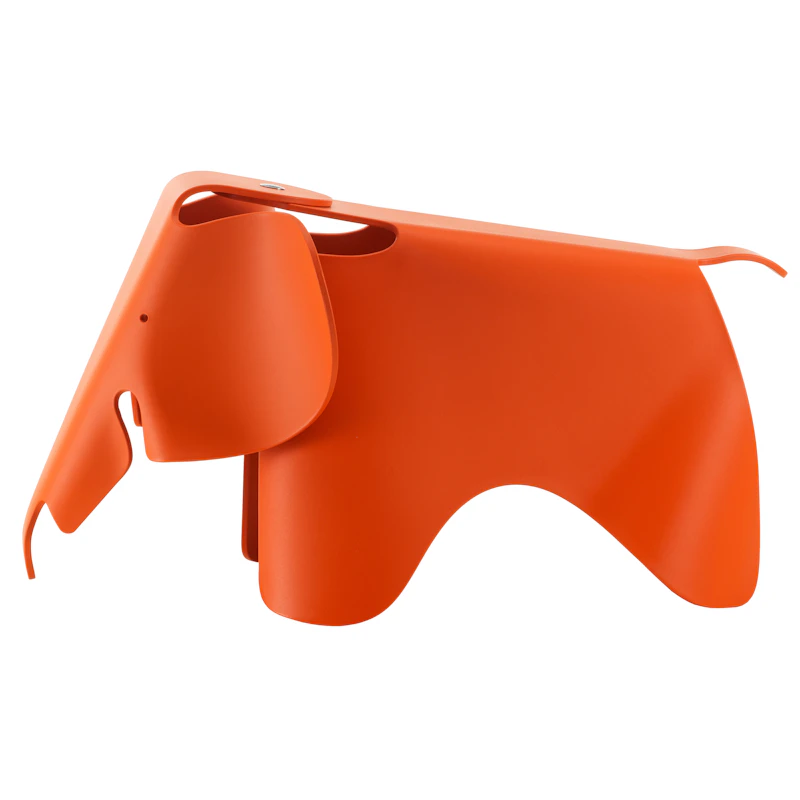 Eames Elephant Hocker Groß, Red Orange