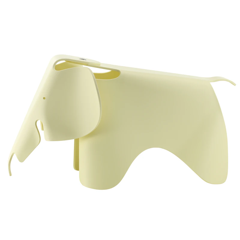 Eames Elephant Hocker Groß, Canary