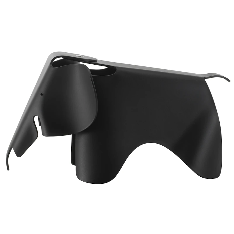 Eames Elephant Hocker Groß, Deep Black