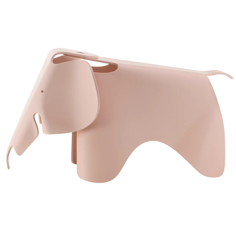 Eames Elephant Hocker Groß, Pale Rose