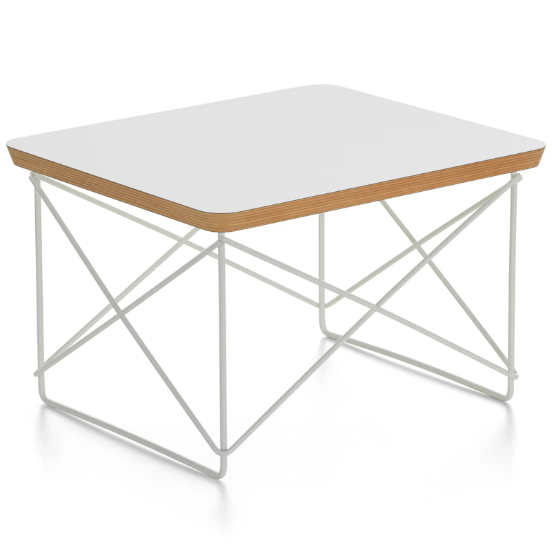 Occasional LTR Beistelltisch, Weiß Laminat / Weiß
