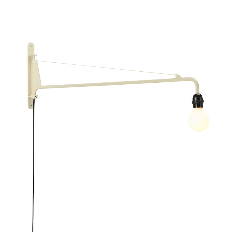 Petite Potence Wandleuchte, Prouvé Blanc Colombe