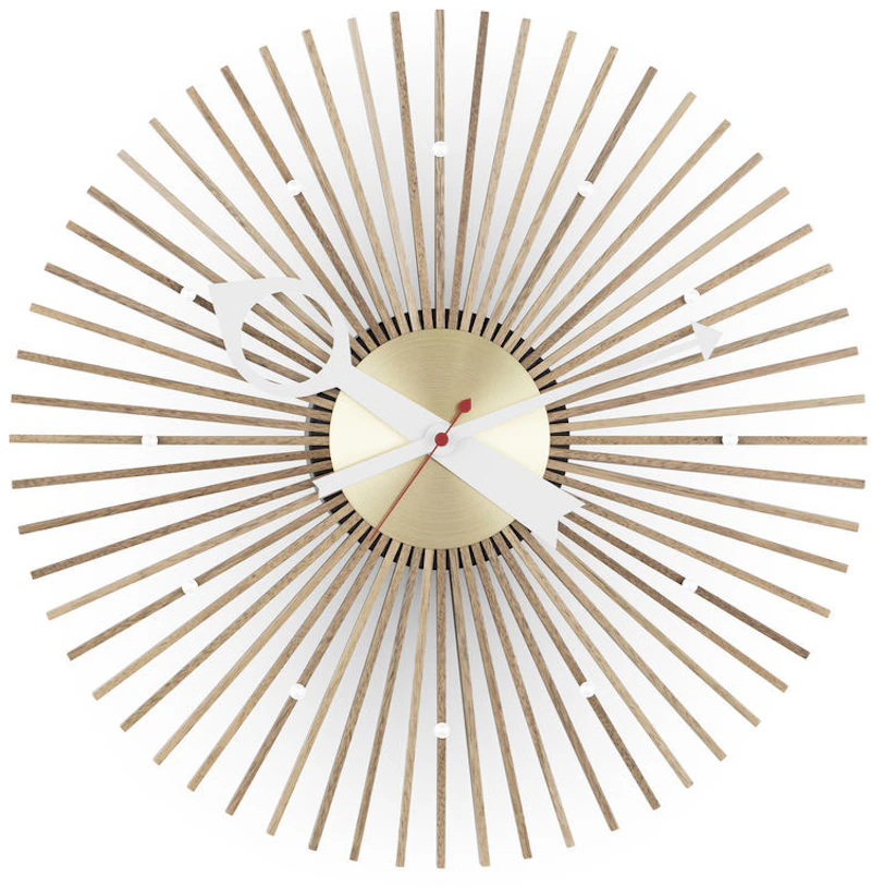 Popsicle Wanduhr, Walnussfarben