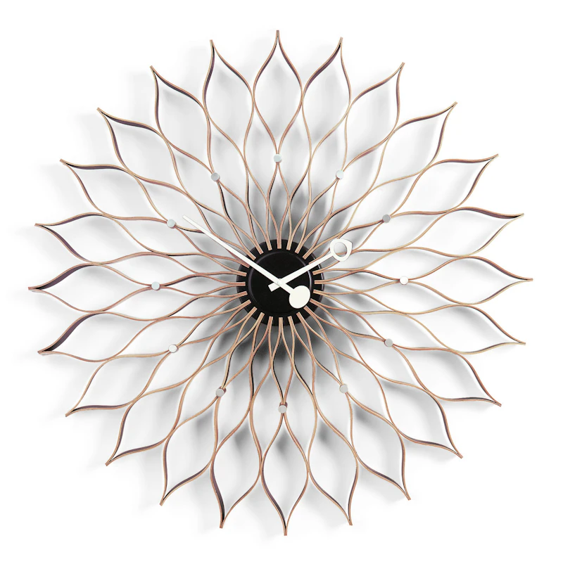 Sunflower Wanduhr, Birke / Schwarz