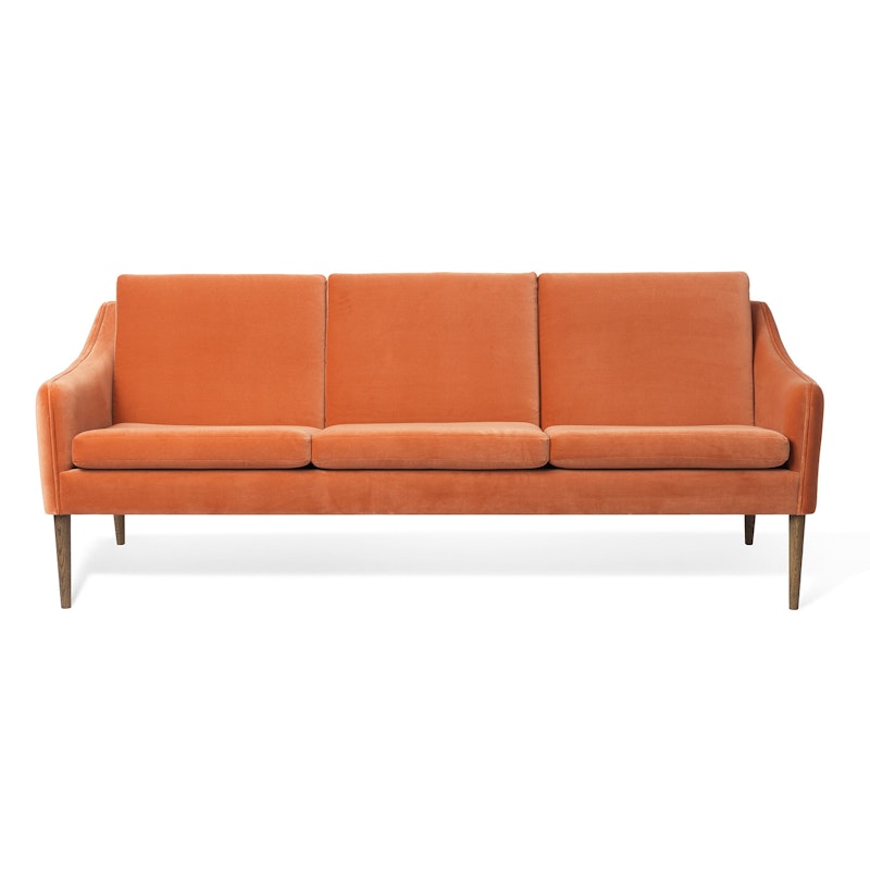 Mr. Olsen 3-Sitzer-Sofa, Rusty Rose / Geräucherte Eiche