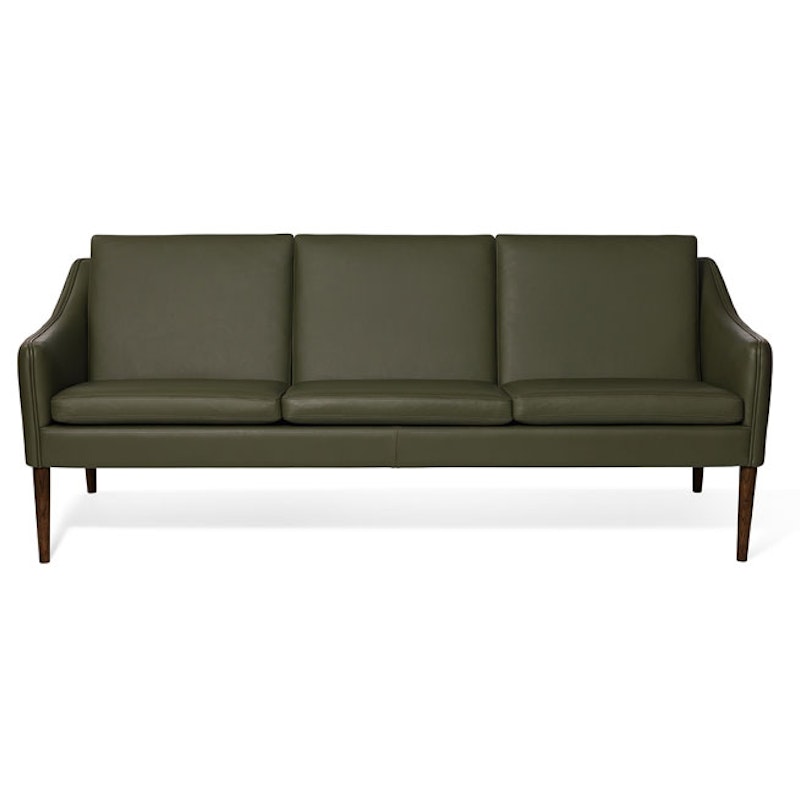 Mr. Olsen 3-Sitzer-Sofa, Pickle Green / Geräucherte Eiche