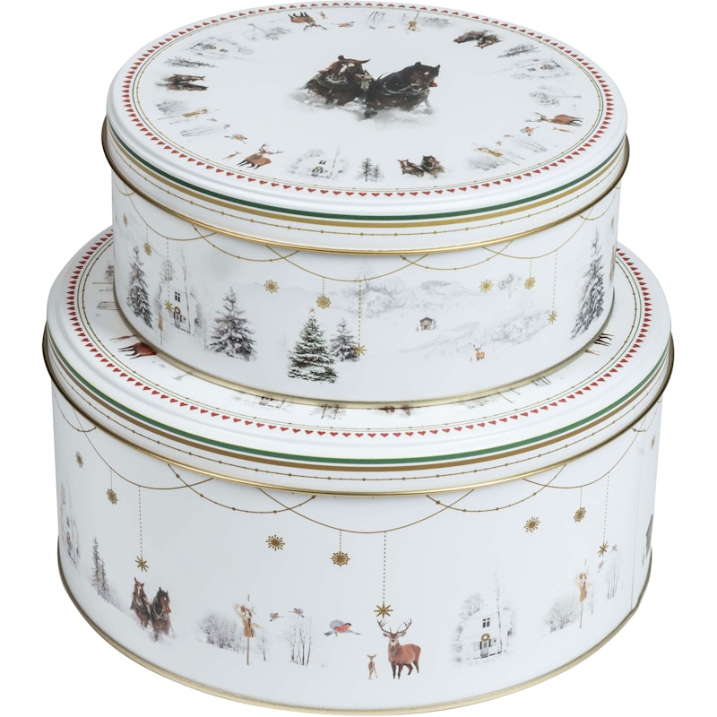 Julemorgen Blechdose 2-er Set