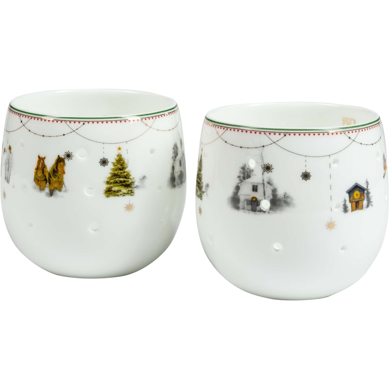 Julemorgen Kerzenhalter Story 2-er Set