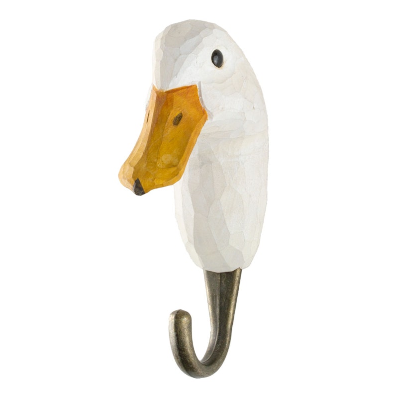 Handgeschnitzter Haken, Ente