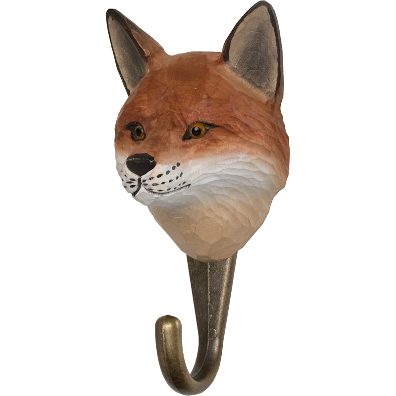 Handgeschnitzter Haken, Fuchs
