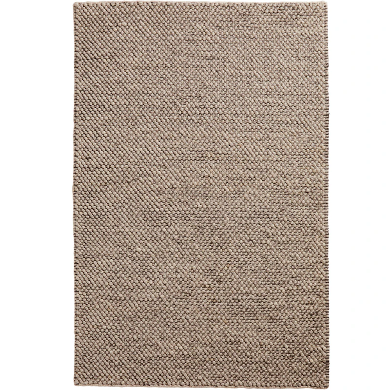 Tact Teppich Wolle 200x300 cm, Braun