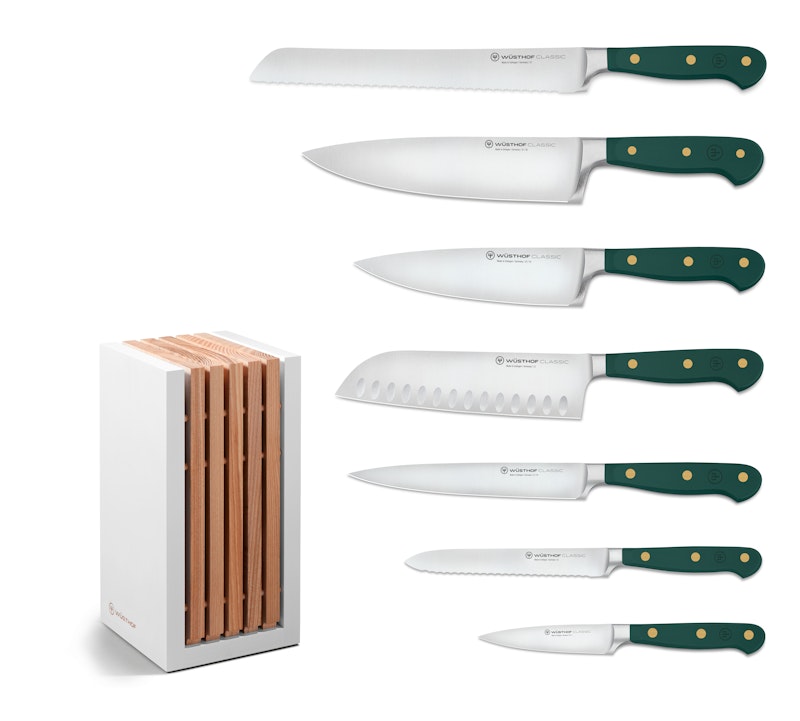 Classic Colour Messerset Mit Messerblock 8 Teile, Fresh Rosmary