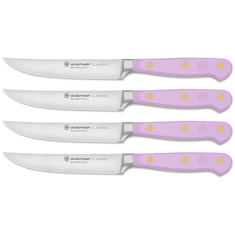 Classic Colour Steakmesser 4-er Set, Purple Yam